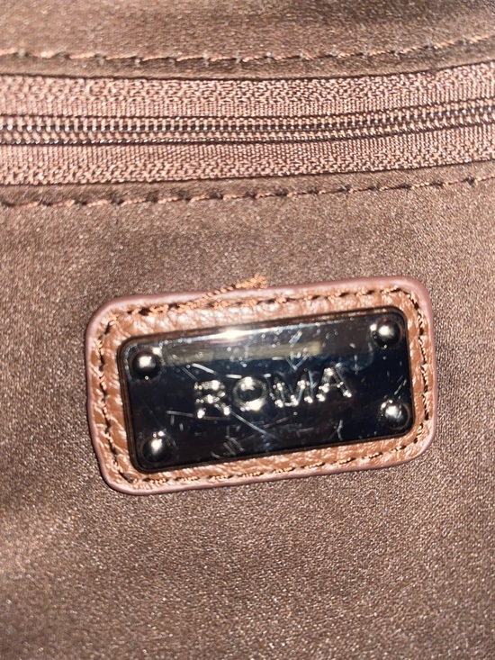 ROMA brown pebbled leather conceal carry travel convertible backpack main image 16